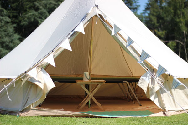 4 metre furnished bell tent