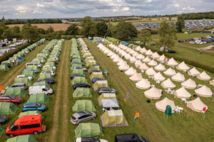 New Forest Bell Tents supplied glamping tents at Silverstone F1 2022