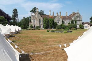 guest bell tents Dorset wedding